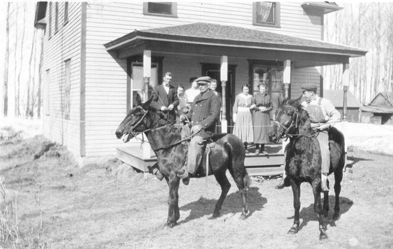 Matt & Leo on mules